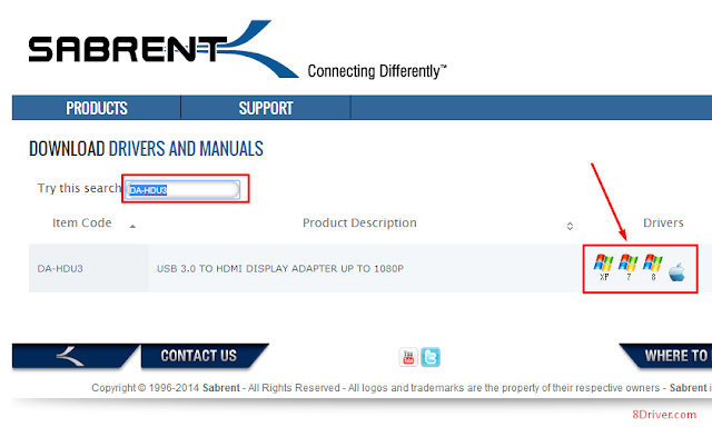 Sabrent CP-4PTU drivers Windows